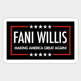 Fani Willis - Making America Great Again (black) Sticker